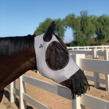 Comfort Fit Deluxe Fly Mask - Charcoal Pony